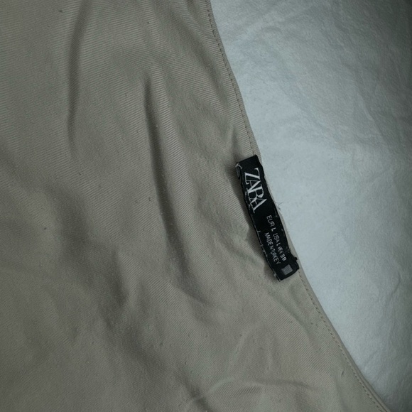 Zara Seamless Beige Nude Wide Strap Square Neck Tank Size Large - Picture 2 of 9